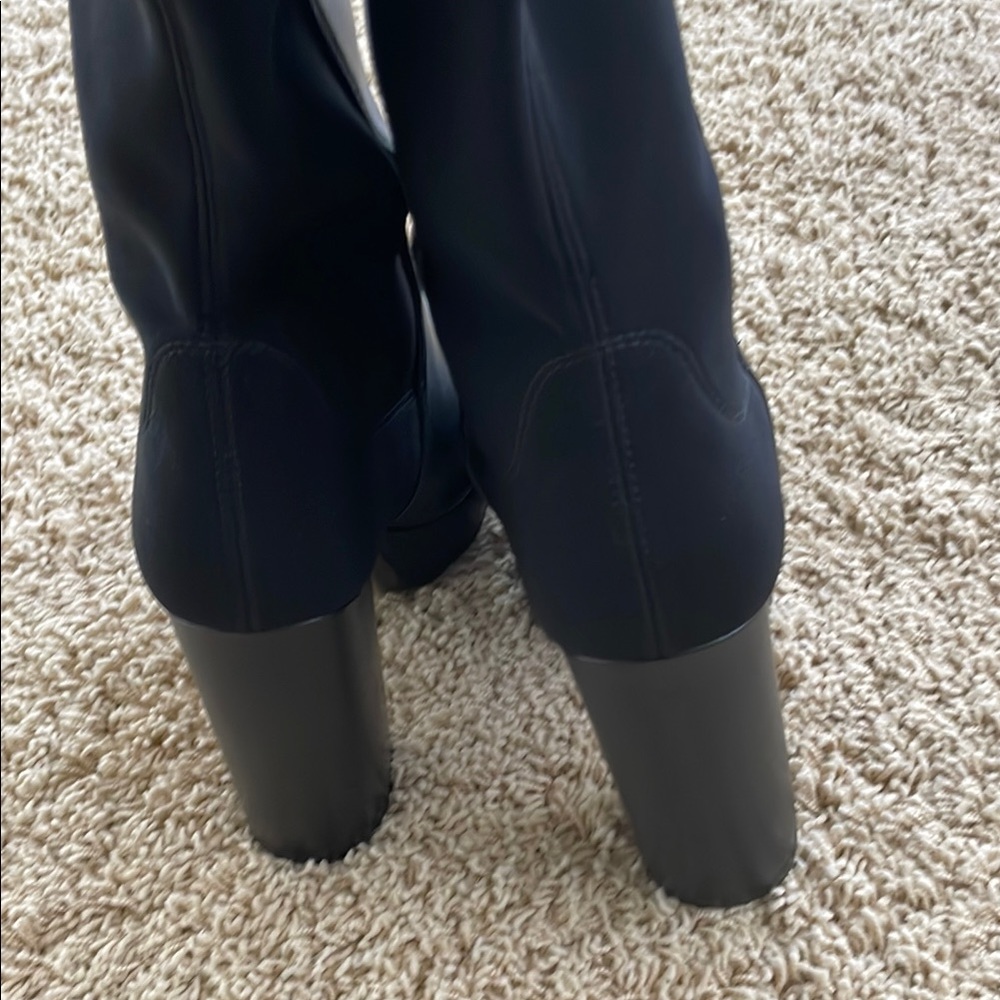 Stuart Weitzman Knee High Platform Party Boots Used 7.5 see description and pics - Picture 11 of 17